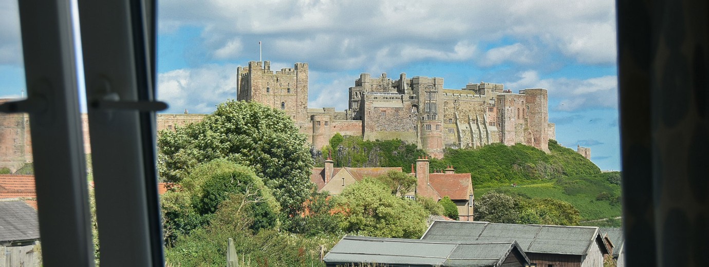 View of Bamburgh Castle from Dunford Cottage