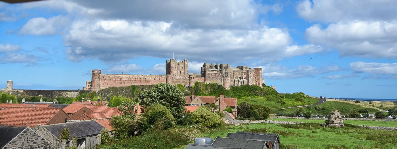 View of Bamburgh Castle from Dunford Cottage