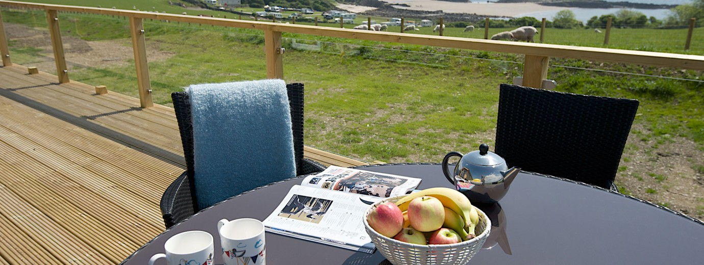 Granary Lodge outdoor dining area