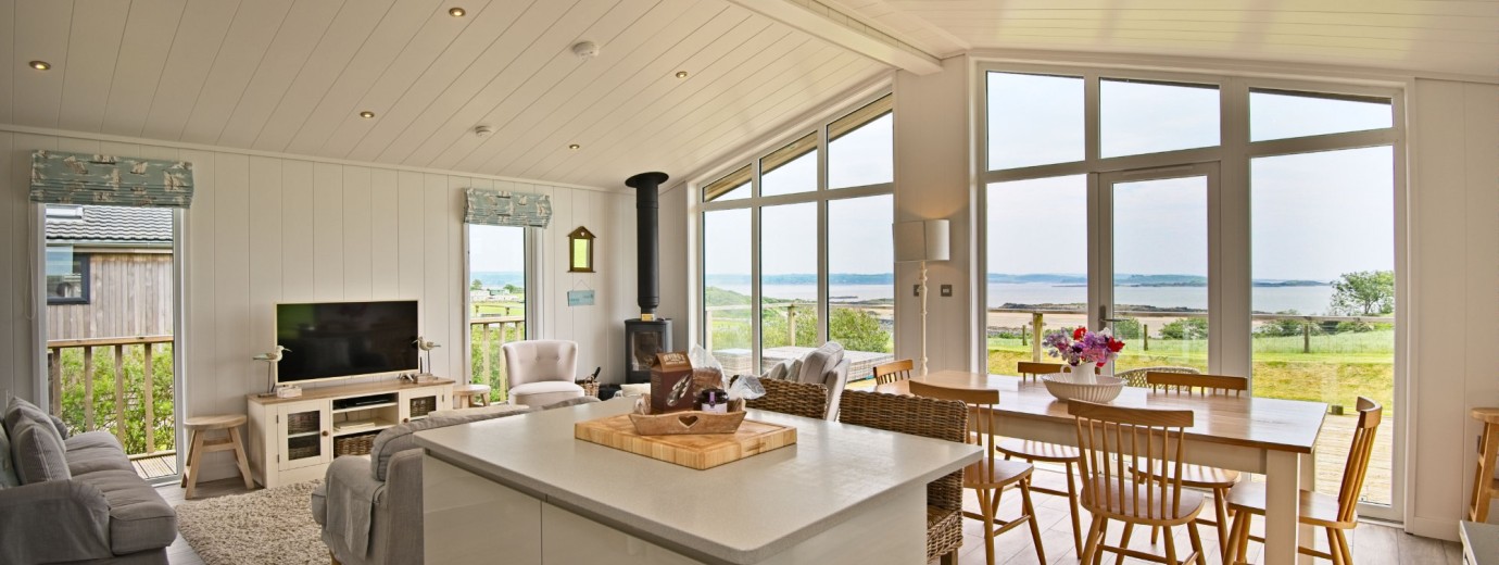 Granary Lodge kitchen and living area