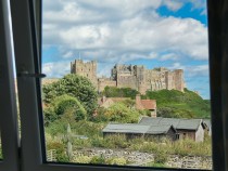 View of Bamburgh Castle from Dunford Cottage